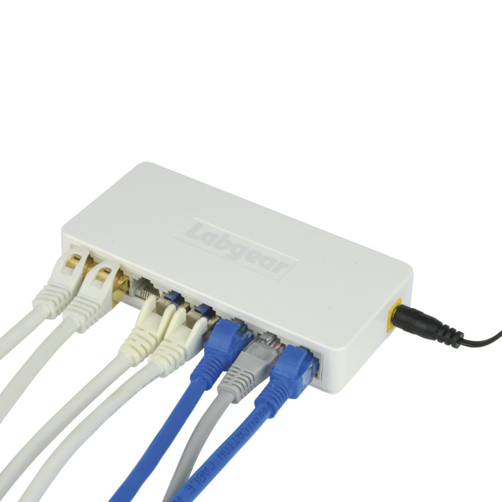 Labgear 60051PI/S Port Gigabit Ethernet Switch White Screwfix