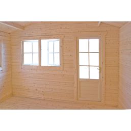 Shire Kinver 12' x 12' (Nominal) Apex Timber Log Cabin