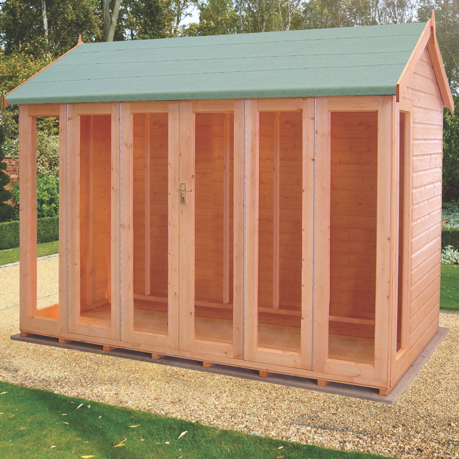 Shire Blenheim 10' x 6' (Nominal) Apex Shiplap T&G Timber Summerhouse (5834X)