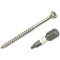 Spax Wirox  Countersunk Wirox-Coated Solid Wood Flooring Screws Silver 3.5 x 55mm 500 Pack