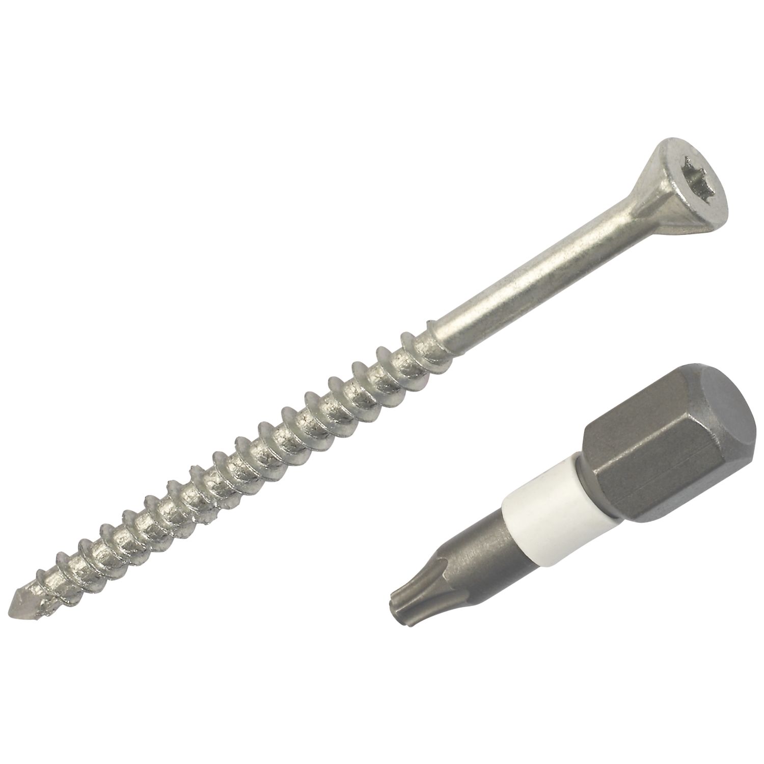 Spax TX Countersunk Self Drilling Solid Wood Flooring Screws 3.5mm x 55mm 500 Pack (583CF)