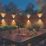 Calex Caserta Outdoor LED Solar Up & Down Wall Light Black 40lm
