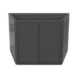 Calex Caserta Outdoor LED Solar Up & Down Wall Light Black 40lm