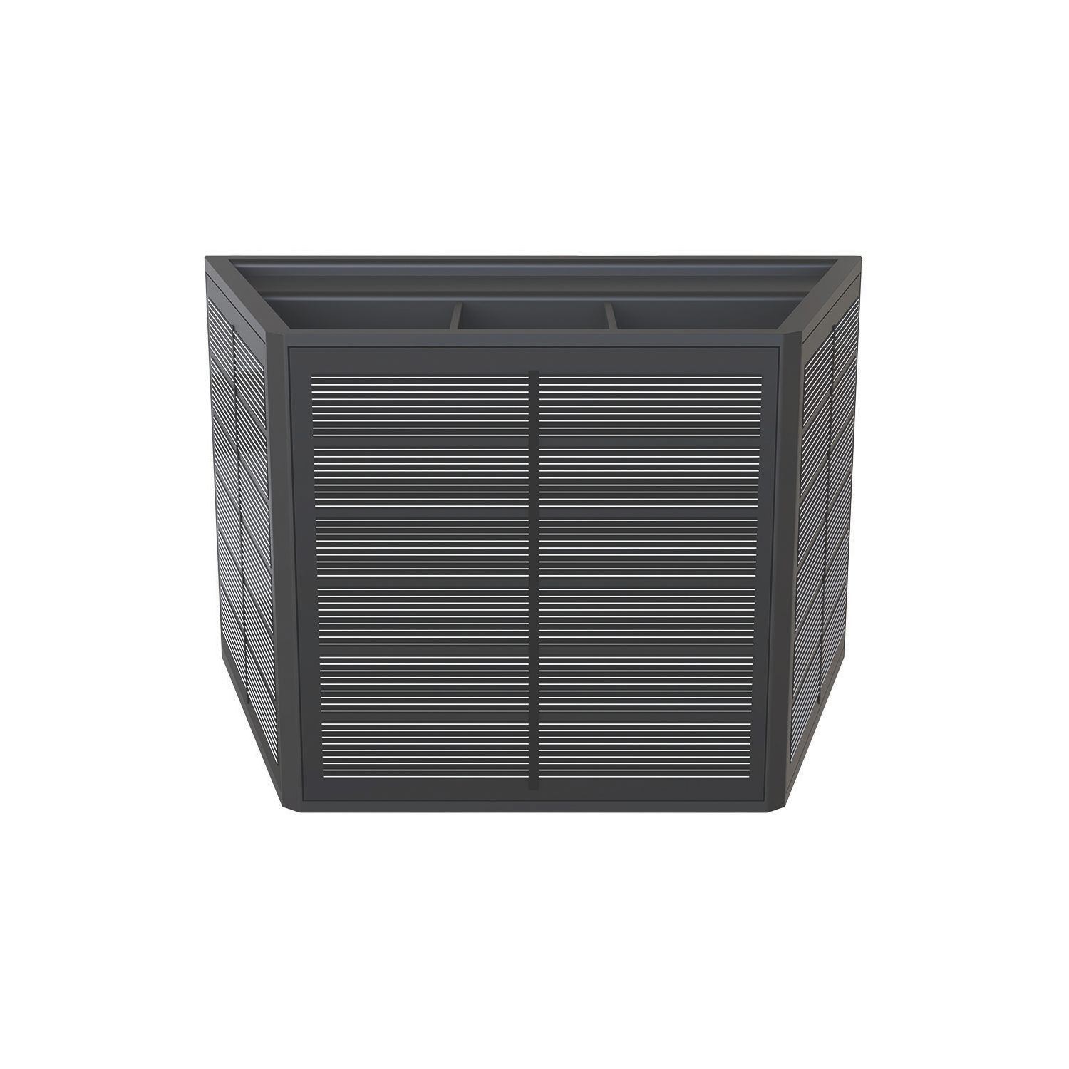 Calex Caserta Outdoor LED Solar Up & Down Wall Light Black 40lm (583EY)