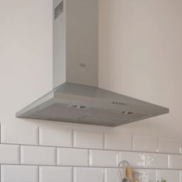 Cooke & Lewis  Chimney Hood Stainless Steel 600mm