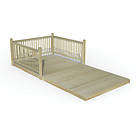Forest Ultima Decking Kit with 3 x Balustrades (4 Posts) 2.4m x 4.8m