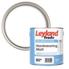 Leyland Trade Hardwearing 2.5Ltr Brilliant White Matt Emulsion  Paint