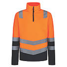 Regatta Pro Hi-Vis 1/2 Zip Fleece Orange Medium 44" Chest