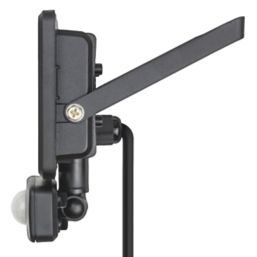 Luceco ECO Slimline Outdoor LED Floodlight With PIR Sensor Black 10W 800lm
