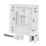 Labgear  1-Gang RJ45 Ethernet Socket White with Colour-Matched Inserts