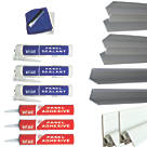 Splashwall  Panel Installation & Care Kit Satin Anodised Aluminium