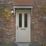 4lite  Outdoor IP65 Wall Lantern With PIR Sensor Black