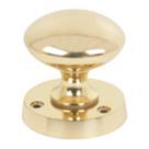 Victorian Mortice Knobs 54mm Pair Polished Brass