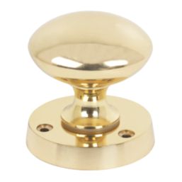 Essentials Victorian Mortice Knobs 54mm Pair Polished Brass