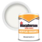 Macpherson 2.5Ltr Brilliant White Acrylic Eggshell Trim Wood & Metal Paint
