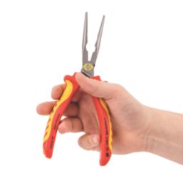 C.K RedLine VDE Straight Snipe Nose Pliers 6.9" (170mm)