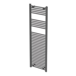 Flomasta 1600mm x 500mm 2409BTU Anthracite Flat  Towel Radiator