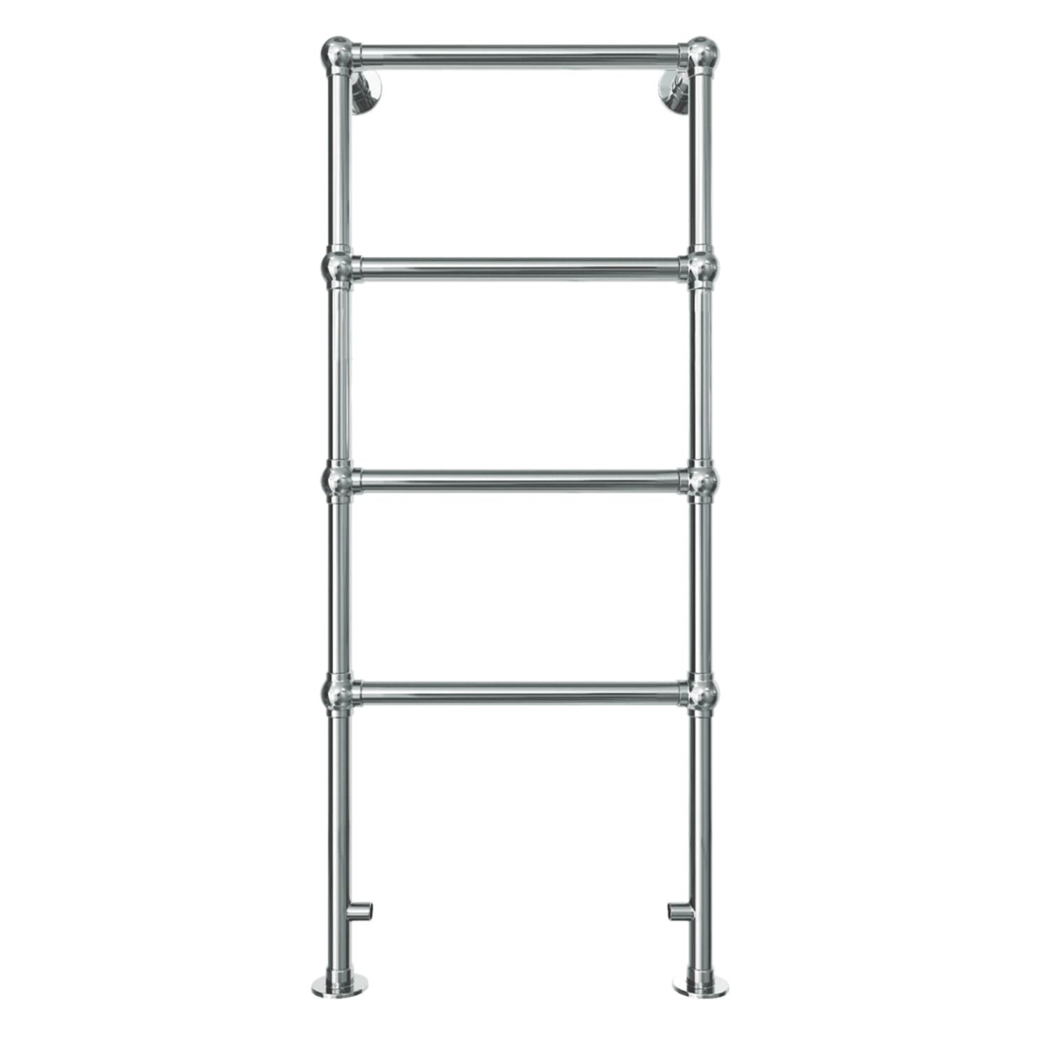 Towelrads 1400mm x 600mm 908BTU Chrome Flat Traditional Towel Radiator (584CG)