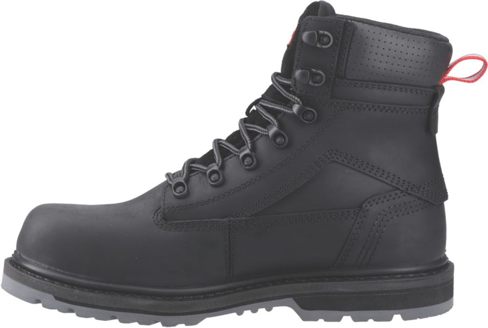 Hunter Size 7 Black Waterproof Steel Toe Cap Safety Boots - Screwfix