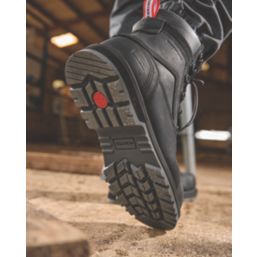 Hunter  Size 7  Black Waterproof Steel Toe Cap Safety Boots