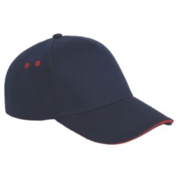 Beechfield Ultimate 5 Panel Cap Navy / Red