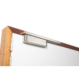 Rutland TS.11204 Fire Rated Cam-Action Overhead Door Closer Satin Nickel