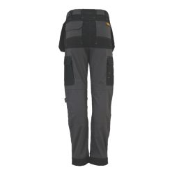 DeWalt Roseville Womens Work Trousers Grey/Black Size 12 29" L