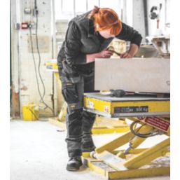 DEWALT Roseville Womens Work Trousers Grey/Black Size 12 29" L