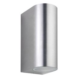 LAP  Outdoor Up & Down Wall Light Brushed Aluminium