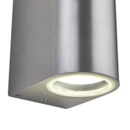 LAP  Outdoor Up & Down Wall Light Brushed Aluminium