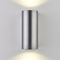 LAP  Outdoor Up & Down Wall Light Brushed Aluminium