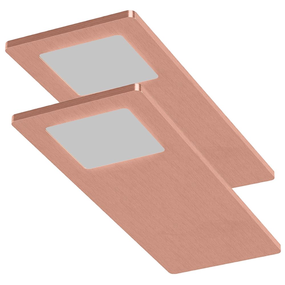 Sensio Astro TrioTone Rectangular LED Under Lights Copper 9.6W