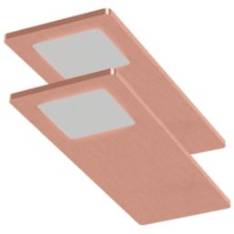 Sensio Astro TrioTone Rectangular LED Under Cabinet Lights Copper 9.6W 240-270lm 2 Pack