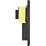 Knightsbridge  2-Gang Dual Voltage Shaver Socket 115 V / 230V Matt Black with Colour-Matched Inserts