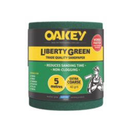 Oakey  40 Grit Multi-Material Sanding Roll 5m x 115mm