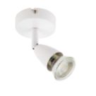Saxby Amalfi Round 1-Light Spotlight Gloss White