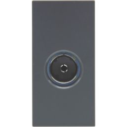 British General  Modular Coaxial TV / FM Socket Grey