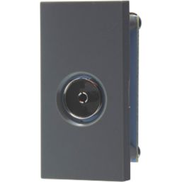 British General  Modular Coaxial TV / FM Socket Grey
