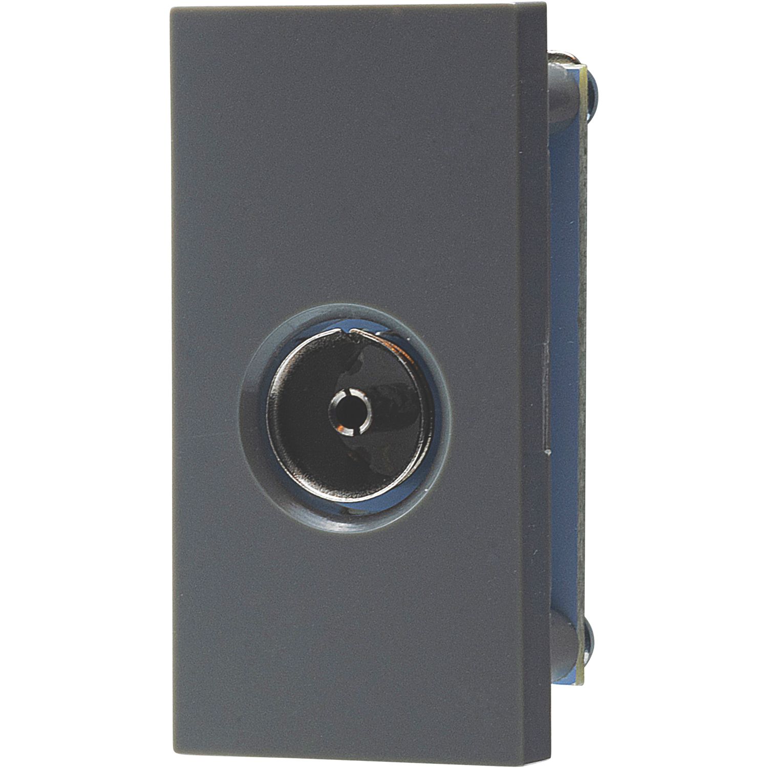 British General Modular Coaxial TV / FM Socket Grey (584XG)