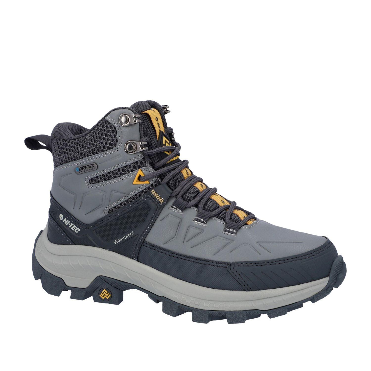 Hi-Tec Rainier Size 4 Womens Grey Waterproof Non Safety Work Boots (584XL)