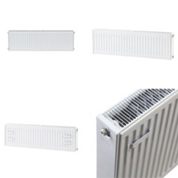 Flomasta 300mm x 1000mm 3230BTU White Type 22 Convector Radiator