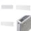 Flomasta 300mm x 1000mm 3230BTU White Type 22 Convector Radiator