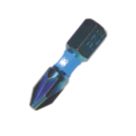 Spyder Mach-Blue 1/4" 25mm Hex Shank PZ2 Impact Driver Bits
 25 Pack