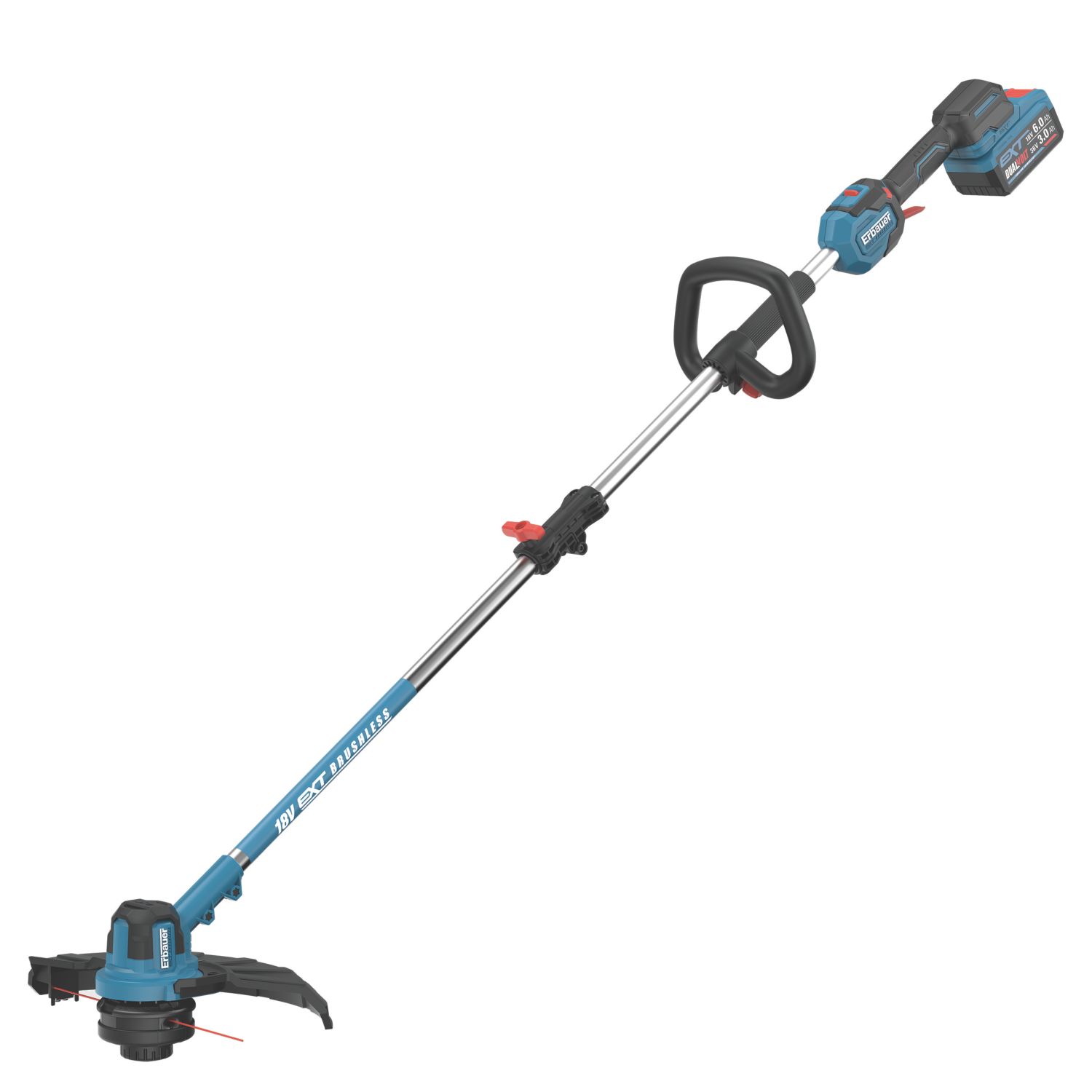 Erbauer ERI1022GGT 18/36V 1 x 3.0/6.0Ah Li-Ion EXT Brushless Cordless Grass Trimmer (584YY)