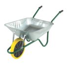 Walsall Easiload Puncture-Proof Wheel Wheelbarrow Galvanised 85Ltr