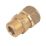 Flomasta  Brass Compression Adapting Male Coupler 10mm x 3/8"