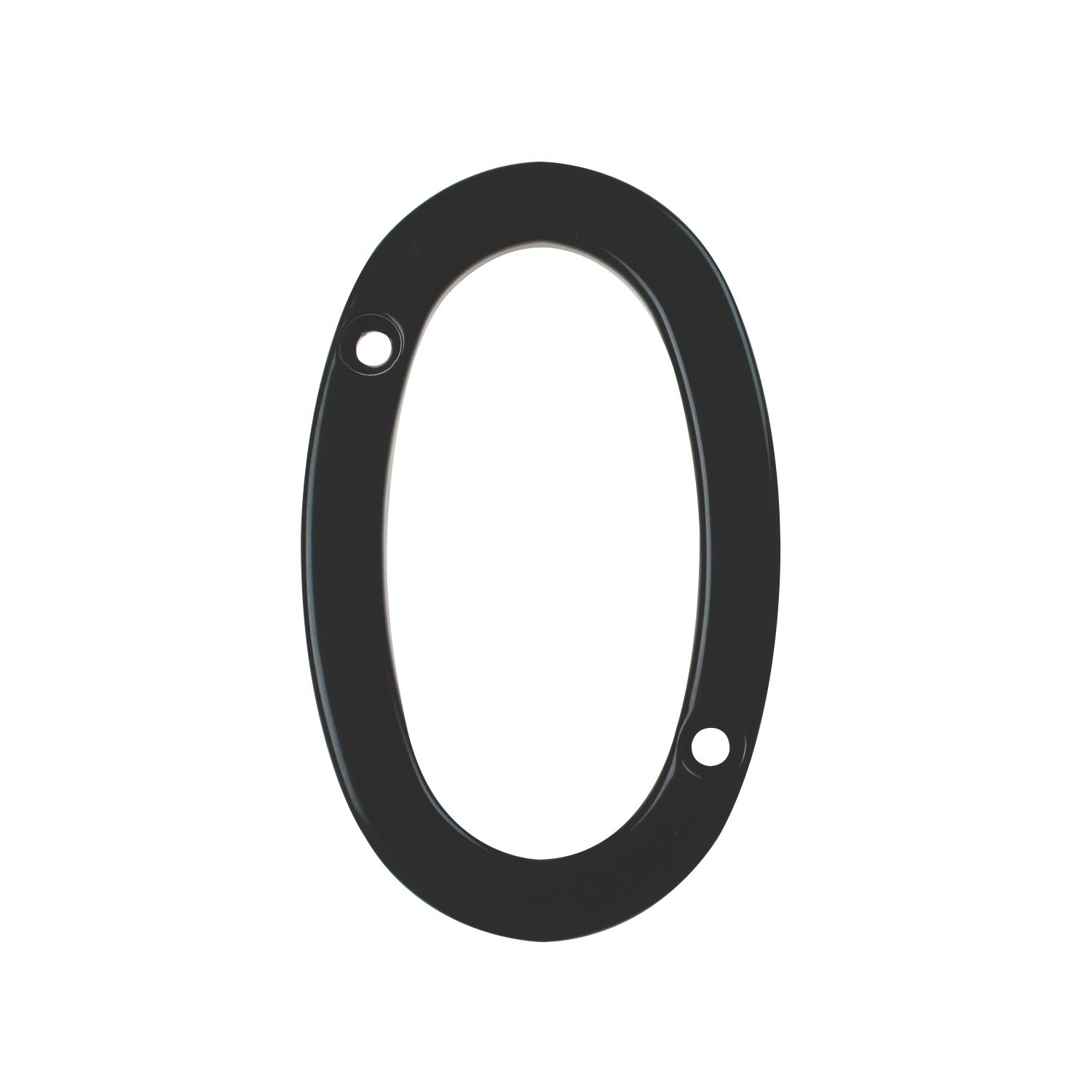 Fab & Fix Door Numeral 0 Black 80mm (5858P)
