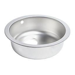 1 Bowl Stainless Steel Round Kitchen Sink 450mm x 450mm