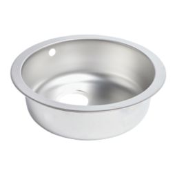 1 Bowl Stainless Steel Round Kitchen Sink 450 x 450mm