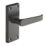 Designer Levers Victorian Fire Rated Latch Straight Lever Door Handle Pair Matt Black